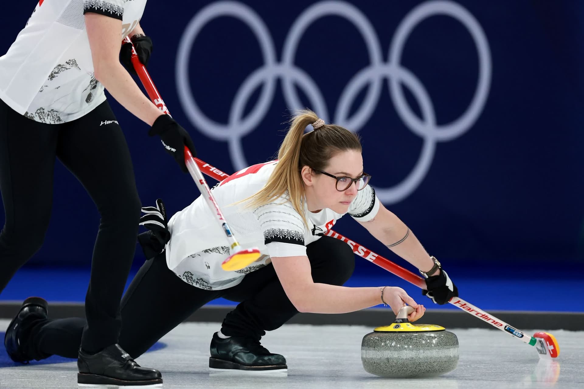 Team Pätz / Team Genève beim internationalen Curlingturnier
