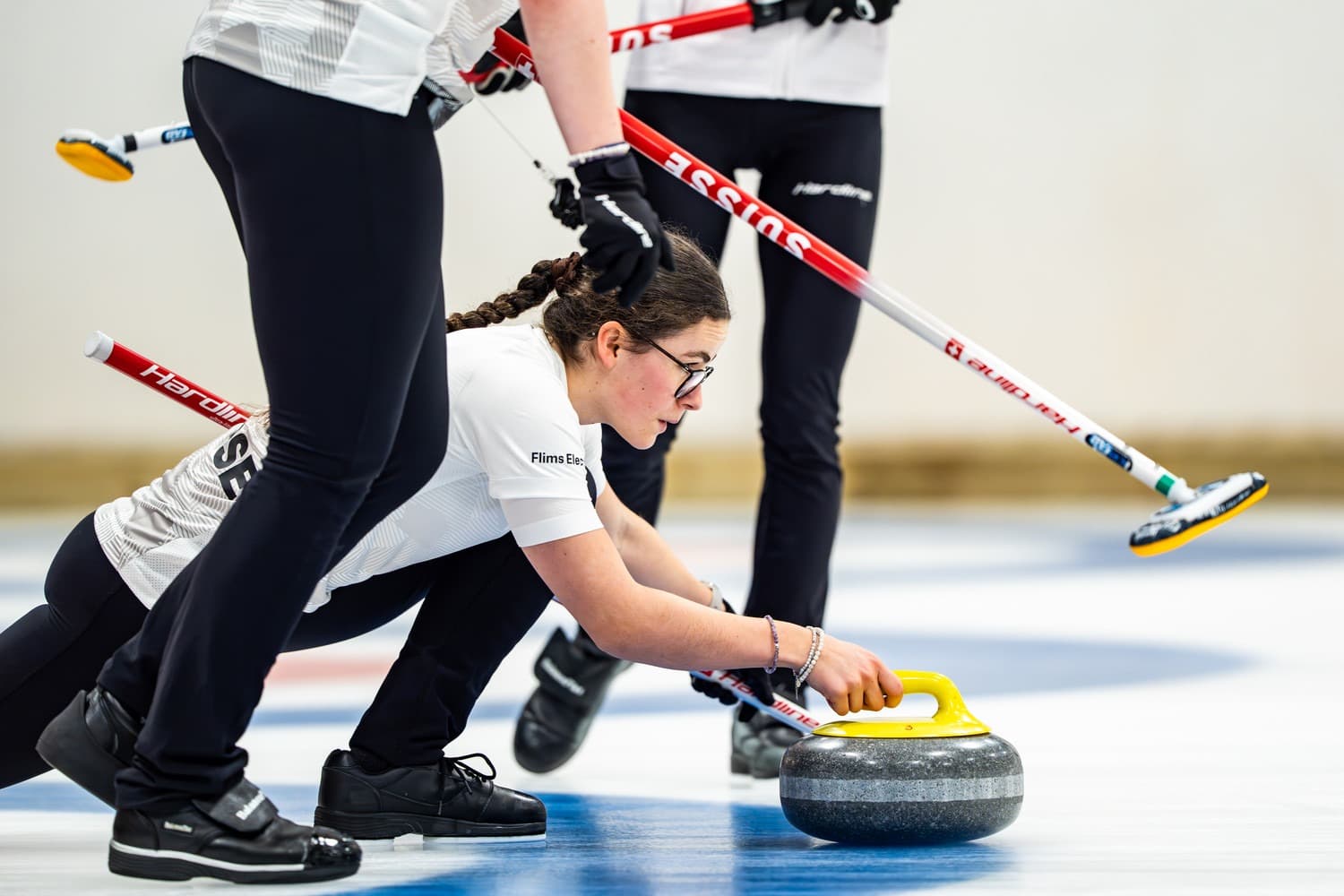 Team Pätz / Team Genève beim internationalen Curlingturnier