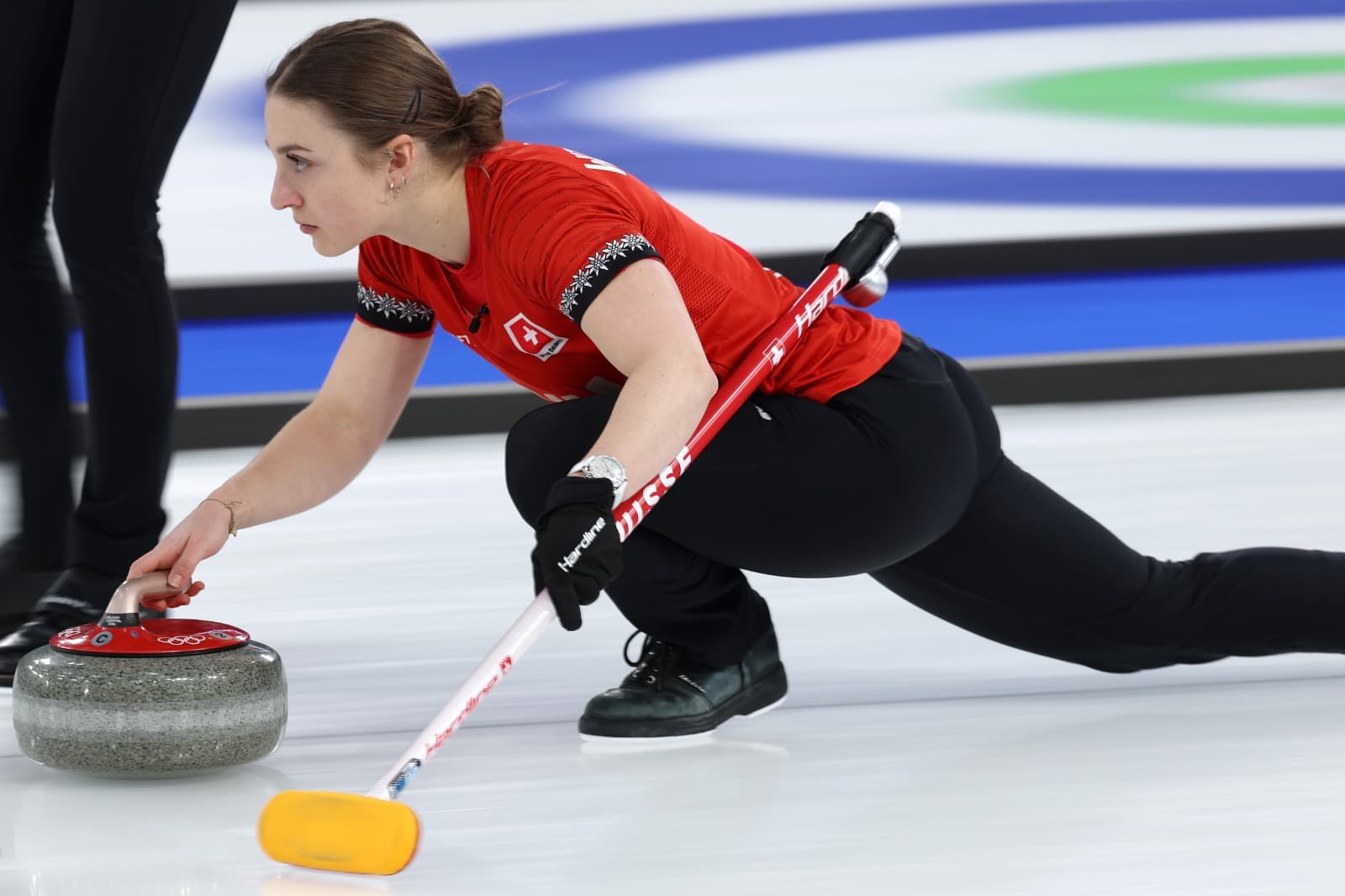 Team Pätz / Team Genève beim internationalen Curlingturnier